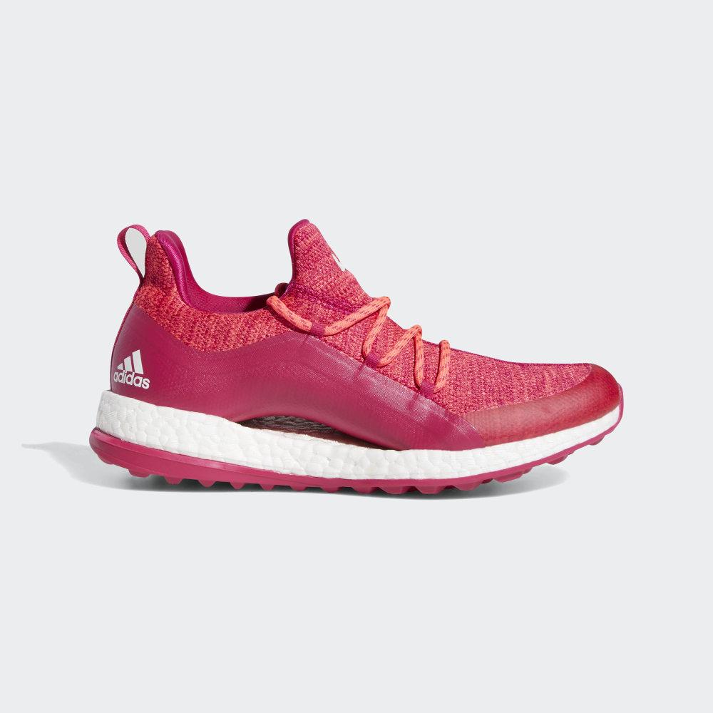 Pantofi Golf Adidas Pureboost Dama Romania - Rosii/Roz/Albi BB8015